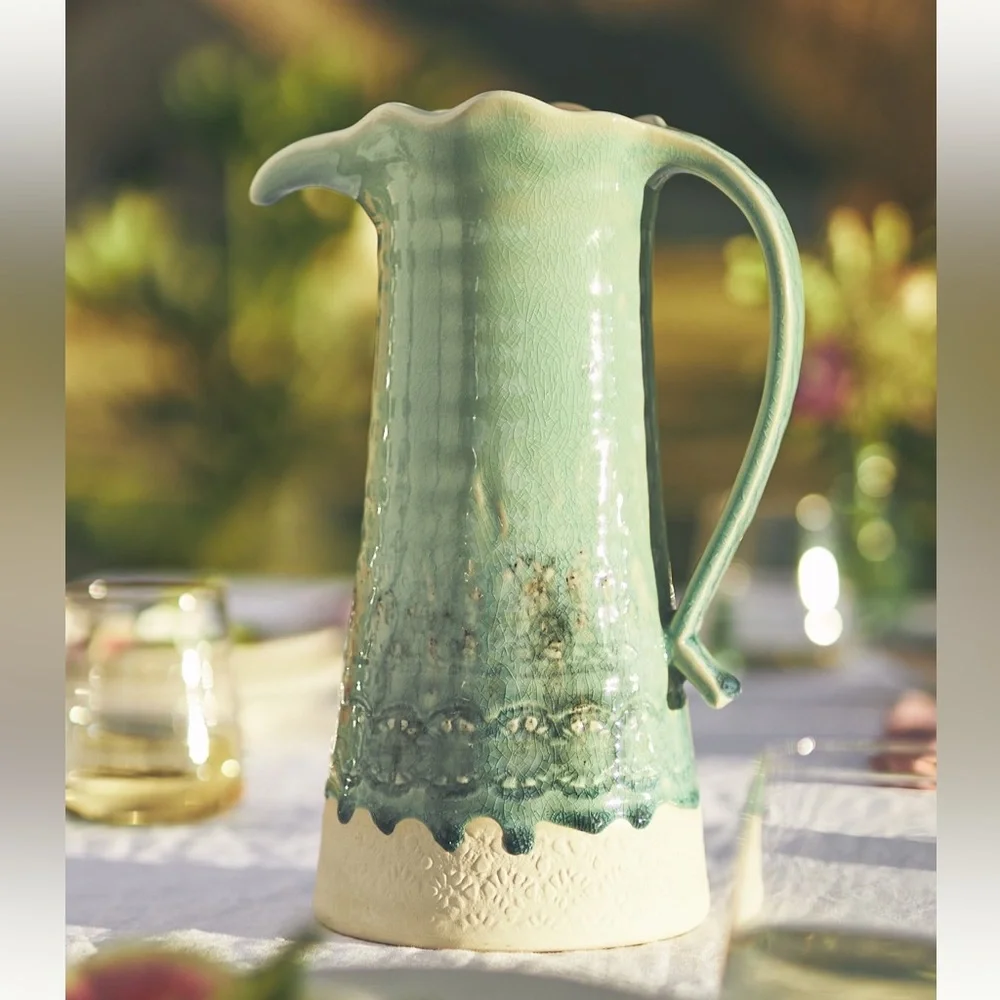 Old Havana Pitcher / Anthropologie / Color: MINT/ New